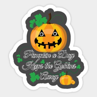 pumpkin a day Sticker